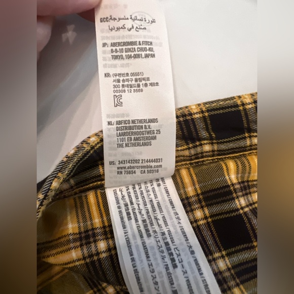 Hollister Yellow and Black Ultra High Rise Mini Skirt Size Medium - Picture 8 of 8